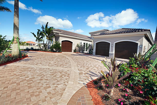 Residential Paver Driveway in Lily Lake, IL